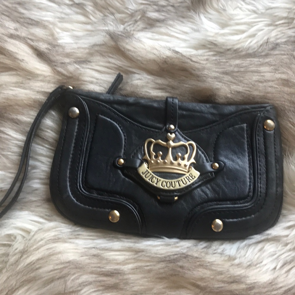 Juicy Couture leather wristlet